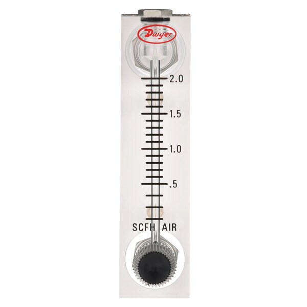 Flowmeter, range .15-1 LPM air.